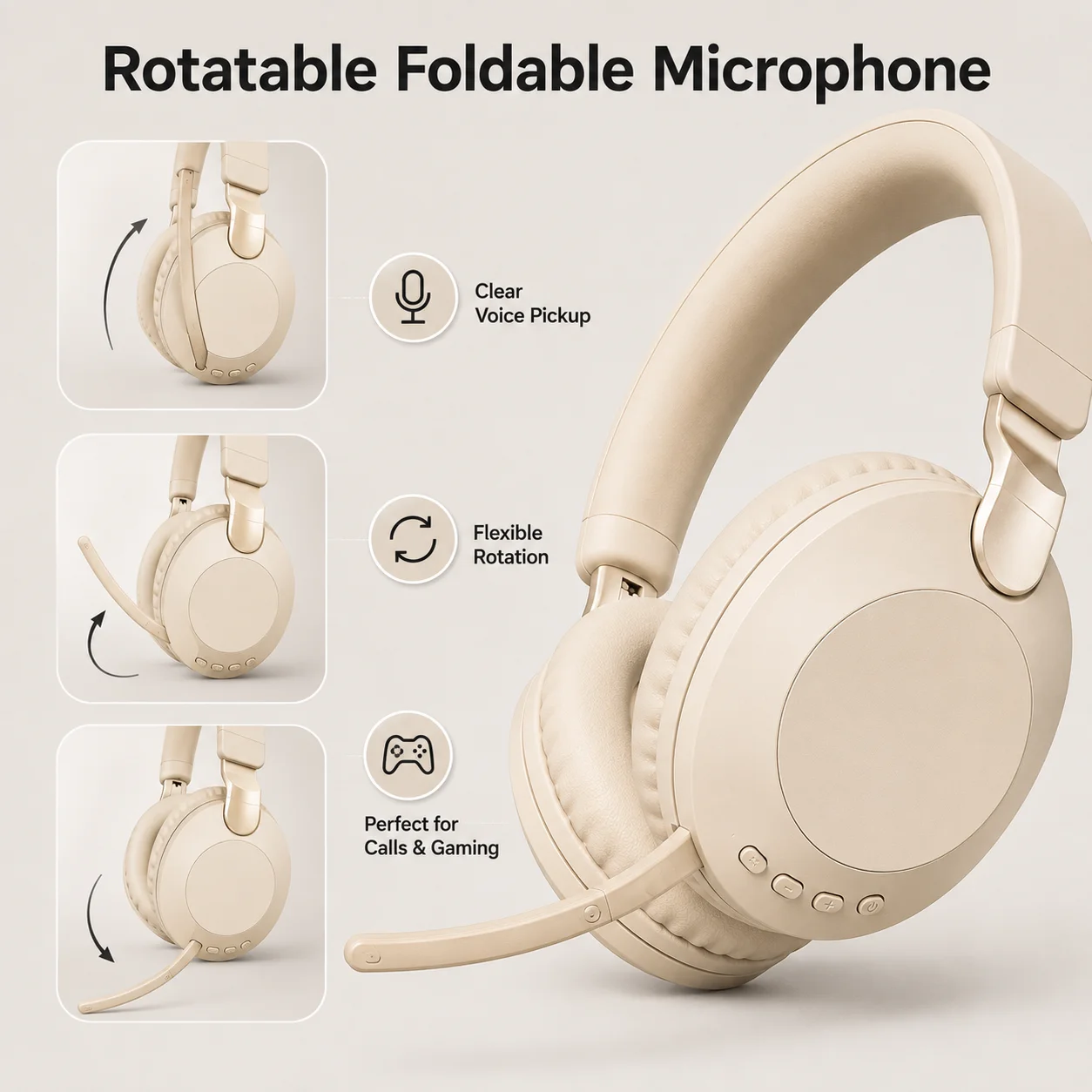 オーバーイヤー型ゲーミングヘッドセット、Bluetooth  - Anc Wireless Over Ear Headphones のレビューと価格