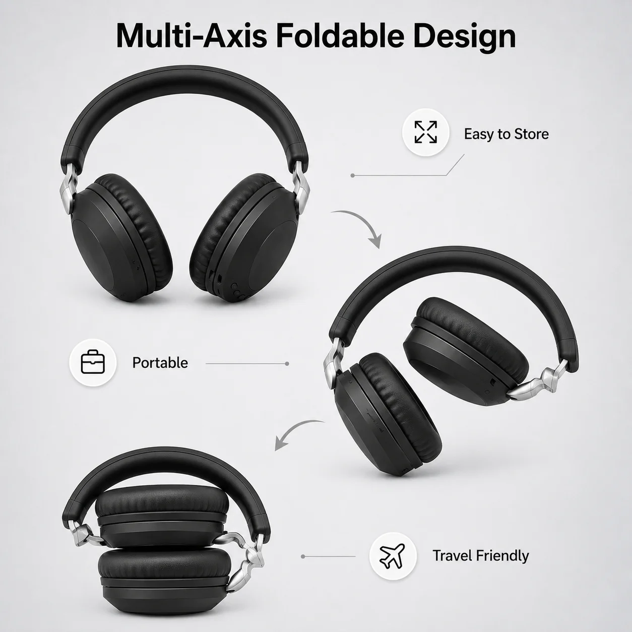 オーバーイヤー型ゲーミングヘッドセット、Bluetooth  - Anc Wireless Over Ear Headphones のレビューと価格